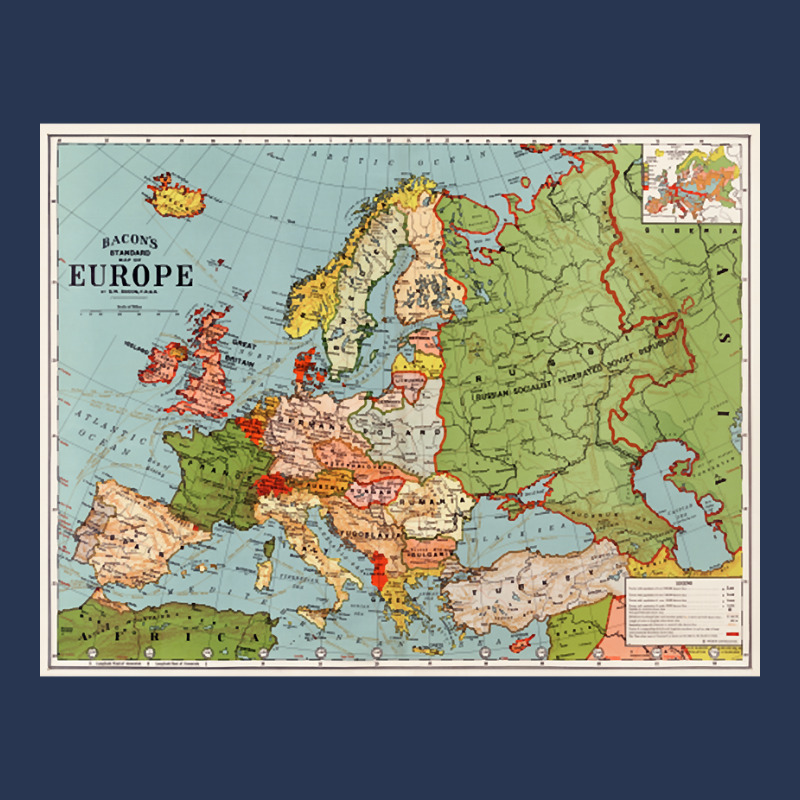 Trending Map Of Europe Men Denim Jacket | Artistshot