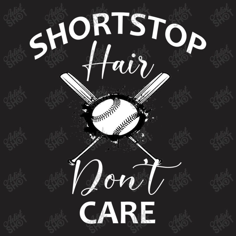 Softball Teen Girls Women Shortstop Hair Dont Care Saying T-shirt | Artistshot