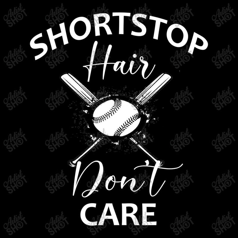 Softball Teen Girls Women Shortstop Hair Dont Care Saying Graphic T-shirt | Artistshot