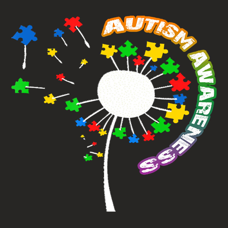 Autism Awareness T  Shirt Autism T  Shirt Autism Dandelion Flower Puzz Ladies Fitted T-Shirt by zhyatt311 | Artistshot