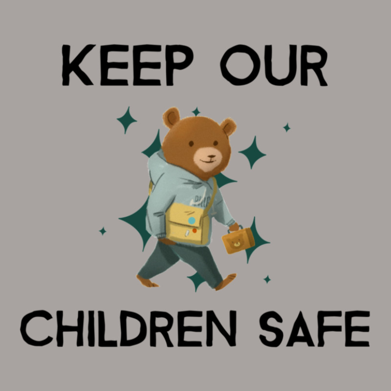 Cute Keep Our Children Safe - Bear Racerback Tank by THOMASMANUEL | Artistshot