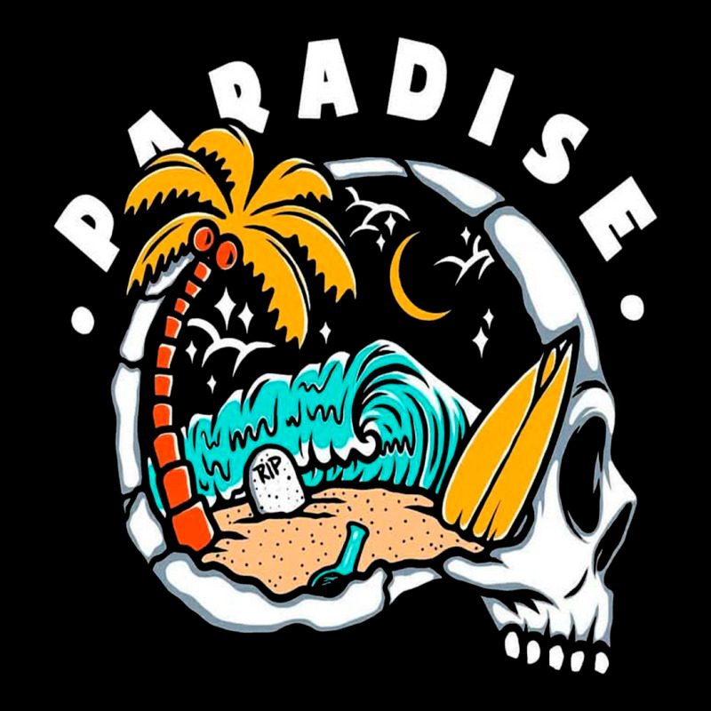 Paradise Beach Rip Pocket T-Shirt by lik9787 | Artistshot