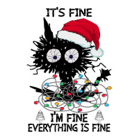 Black Cats Christmas It S Fine I M Fine Everything Is Fine Youth Tee | Artistshot