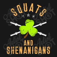 Squats And Shenanigans St Patricks Day T  Workout Flannel Shirt | Artistshot