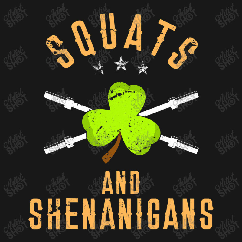 Squats And Shenanigans St Patricks Day T  Workout Flannel Shirt by thuhuong | Artistshot