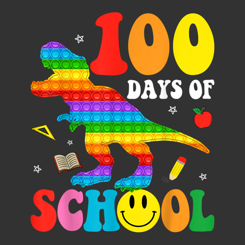 100 Days Of School Poppin Funny Dinosaur Teacher Student T Shirt Baby Bodysuit | Artistshot