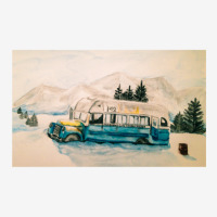 Into The Wild Magic Bus Painting Adjustable Cap | Artistshot