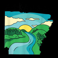 Arkansas Home Town Landscape Of Arkansas Mississippi River T Shirt Pocket T-shirt | Artistshot