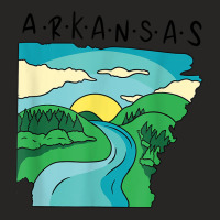 Arkansas Home Town Landscape Of Arkansas Mississippi River T Shirt Ladies Fitted T-shirt | Artistshot