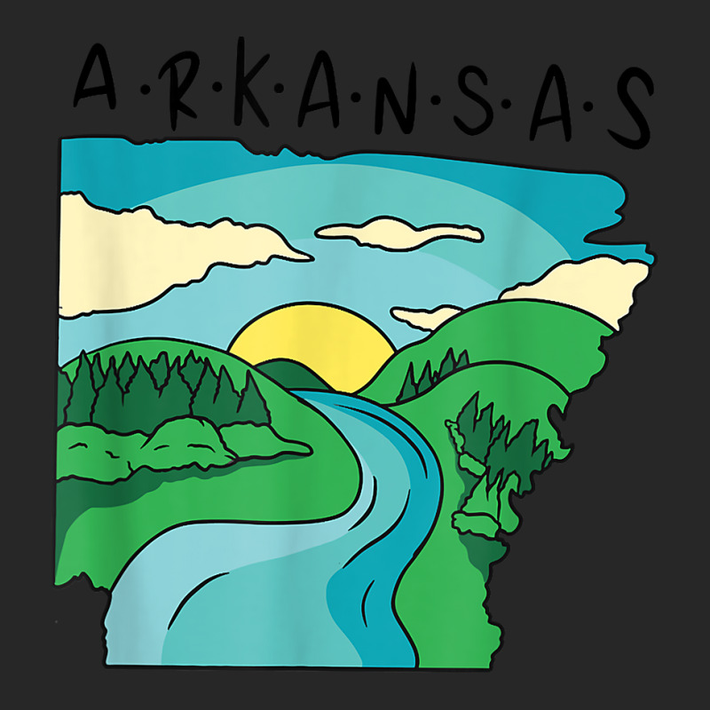 Arkansas Home Town Landscape Of Arkansas Mississippi River T Shirt Men's T-shirt Pajama Set by shmonotpv4s | Artistshot