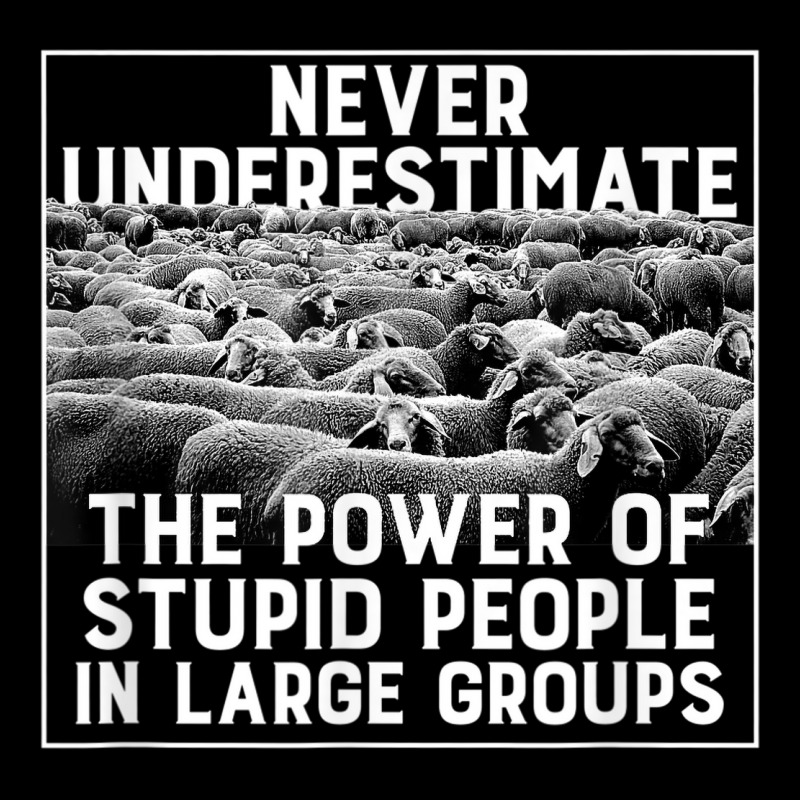 Funny Stupid People In Large Groups, Herd, Flock Of Sheep Lightweight Hoodie | Artistshot