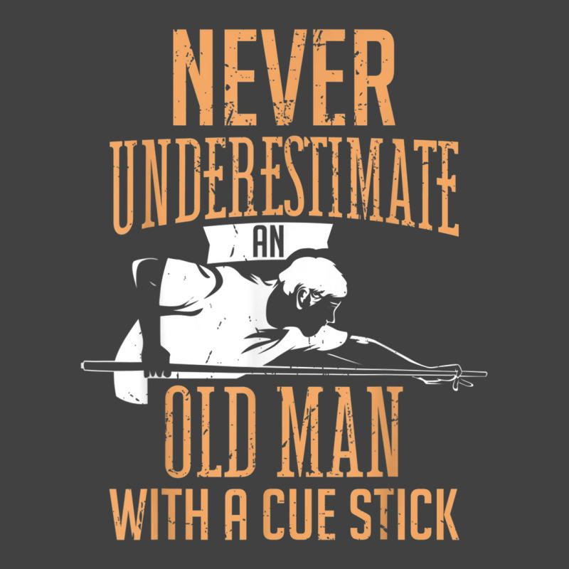 Mens An Old Man Pool Billiards Snooker Player Vintage T-shirt | Artistshot