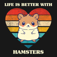 Life Is Better With Hamsters Cute Hamster Design Retro Flannel Shirt | Artistshot