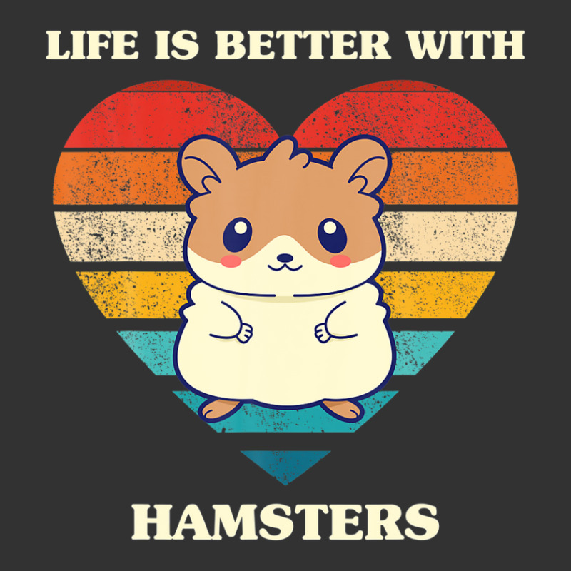 Life Is Better With Hamsters Cute Hamster Design Retro Baby Bodysuit by eskalitiffay | Artistshot