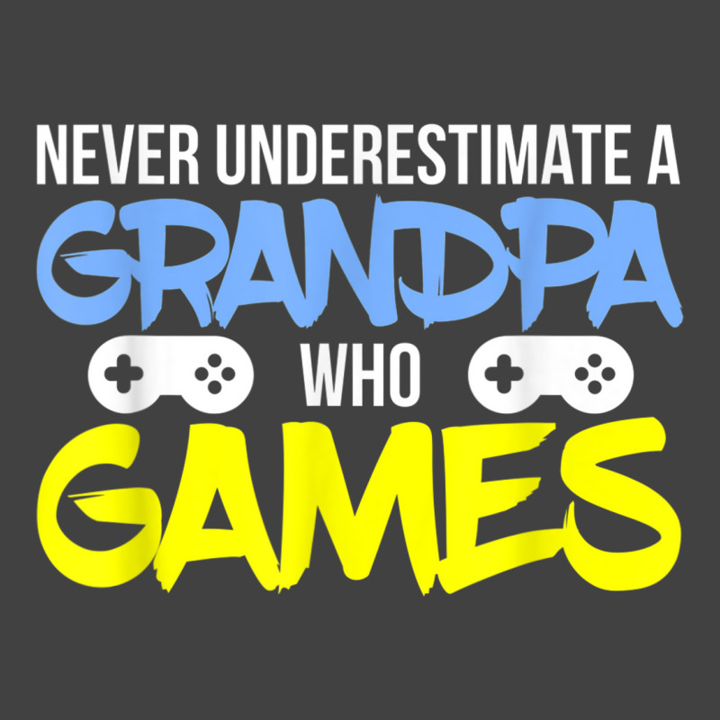 Gamer Grandpa - A Grandpa Who Games Vintage T-shirt | Artistshot