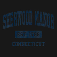 Sherwood Manor Connecticut Ct Vintage Athletic Sports Design Flannel Shirt | Artistshot