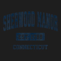 Sherwood Manor Connecticut Ct Vintage Athletic Sports Design Classic T-shirt | Artistshot