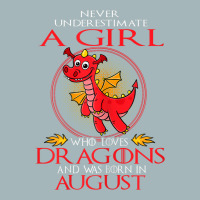 Girl Loves Dragons August Shirt Funny Gift Birthday Unisex Sherpa-lined Denim Jacket | Artistshot