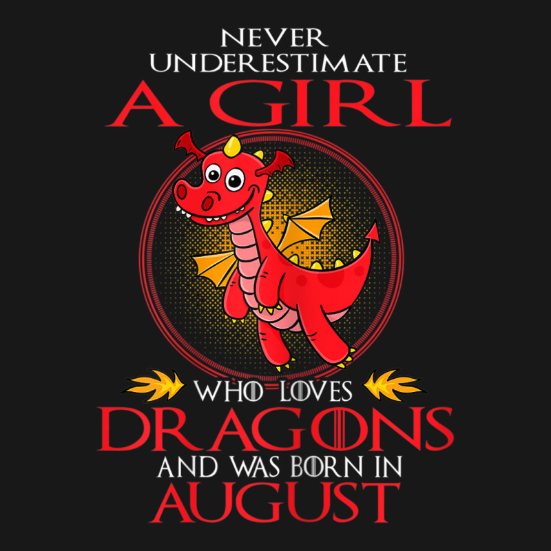 Girl Loves Dragons August Shirt Funny Gift Birthday Flannel Shirt | Artistshot