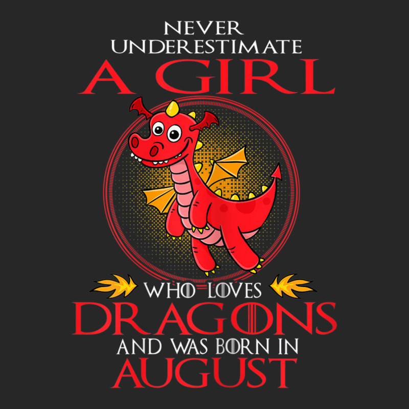 Girl Loves Dragons August Shirt Funny Gift Birthday Men's T-shirt Pajama Set | Artistshot