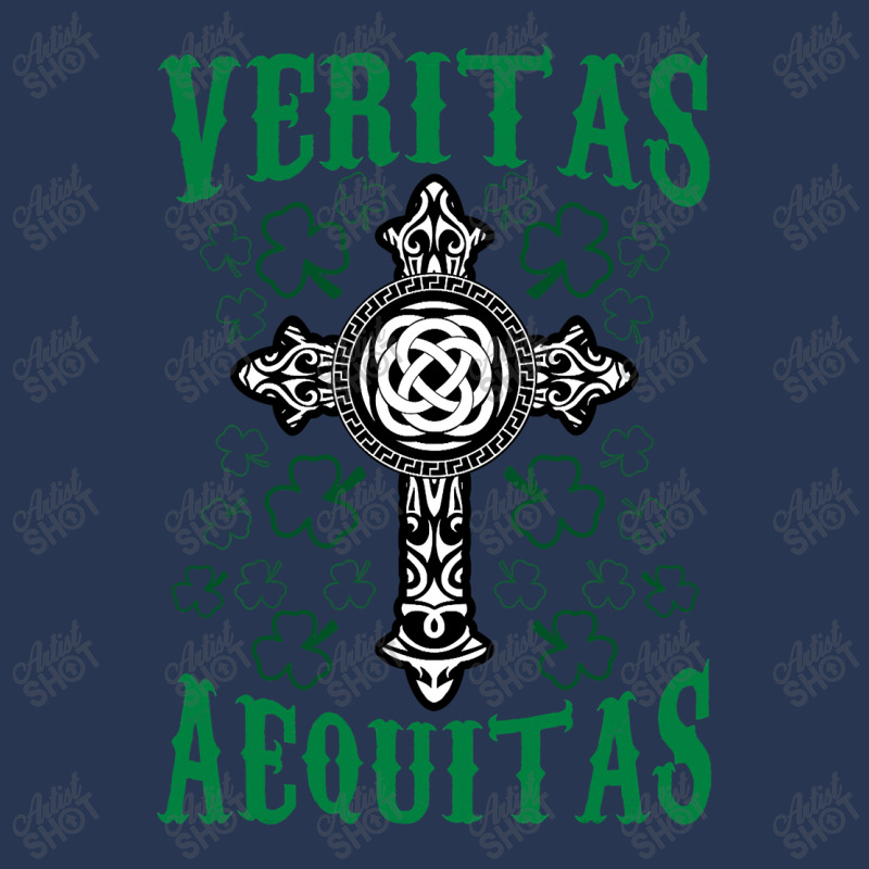 St Patricks Day Irish Veritas Aequitas Ireland Men Denim Jacket by thuhuong | Artistshot