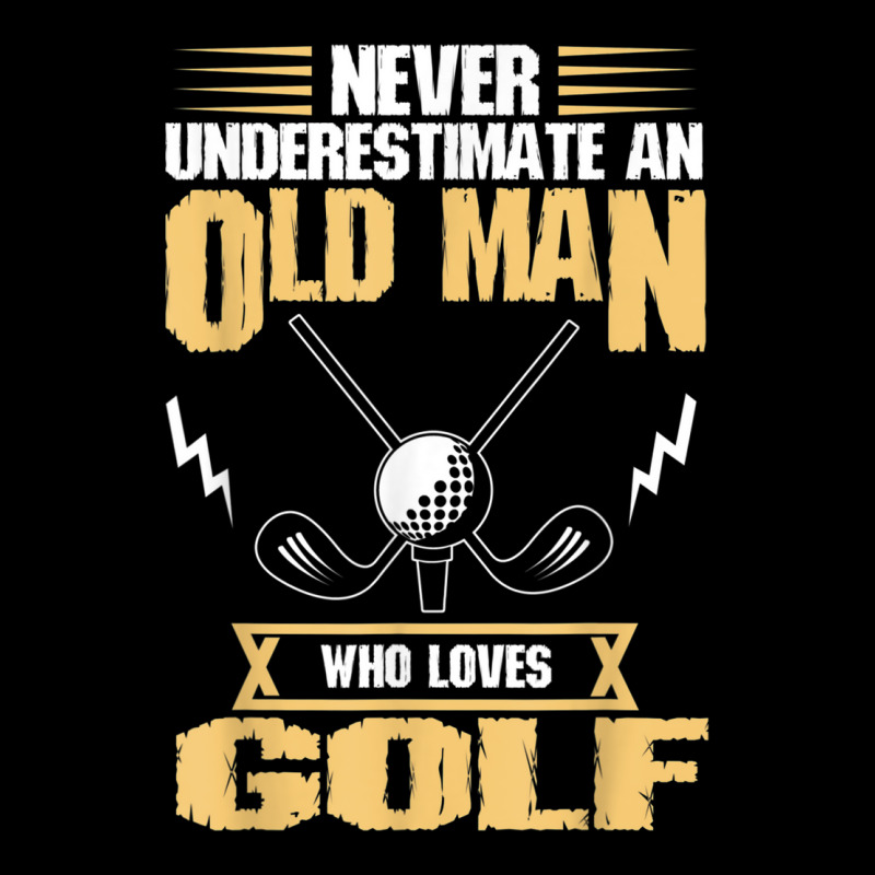 Golfer Old Man Love Golf Golfing Men's 3/4 Sleeve Pajama Set | Artistshot