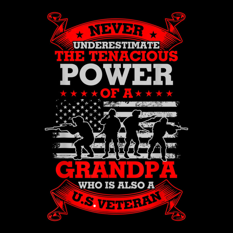 Grandpa Veteran- The Tenacious Power V-neck Tee | Artistshot