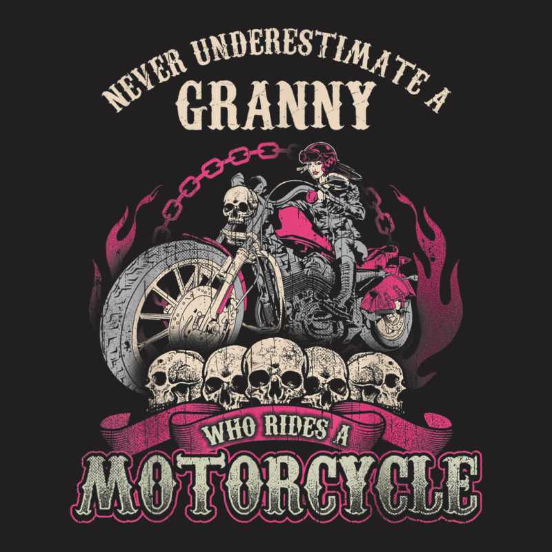 Granny Biker Chick Lady Motorcycle Tshirt T-shirt | Artistshot