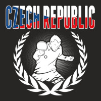 Czech Republic Table Tennis Fans Jersey Czech Ping Pong Fan Ladies Fitted T-shirt | Artistshot