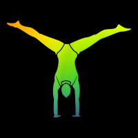 Colorful Gymnast Acrobatics Handstand Floor Gymnastics T Shirt Kids Cap | Artistshot