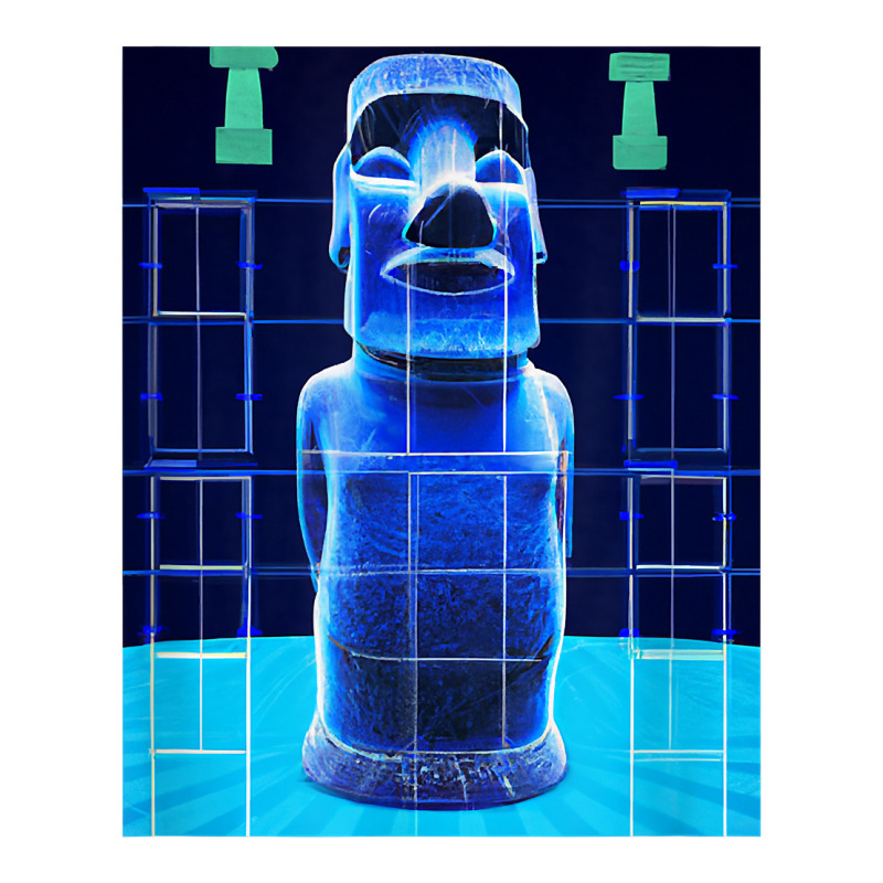 Easter Island Statue Moai Blueprint Rapa Nui T Shirt Women's Pajamas Set | Artistshot