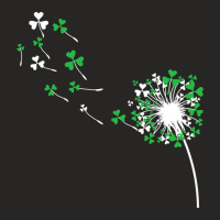 St Patricks Day Dandelion Shamrock Men Women Cute Funny Gift Ladies Fitted T-shirt | Artistshot