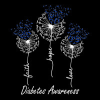 Diabetes Awareness Faith Hope Love Dandelion T Shirt Baby Bibs | Artistshot