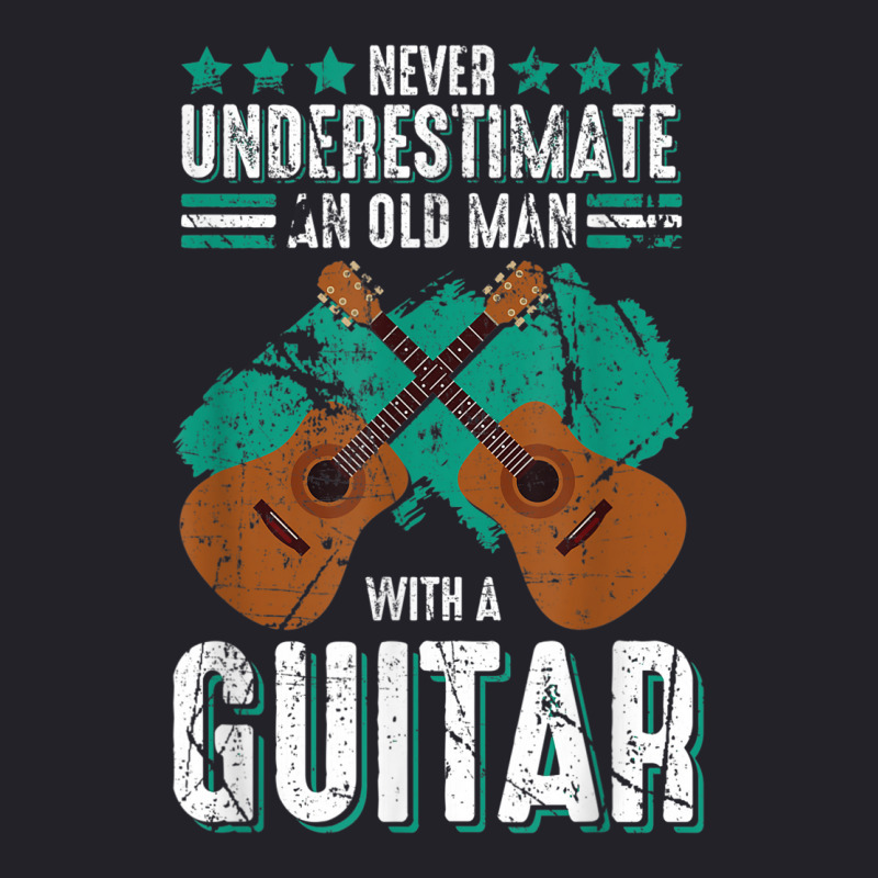 Guitarist An Old Man With A Guitar Gift Unisex Sherpa-lined Denim Jacket | Artistshot