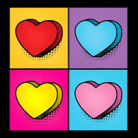 Candy Heart Pop Art Valentine S Day Graphic Kids Cap | Artistshot