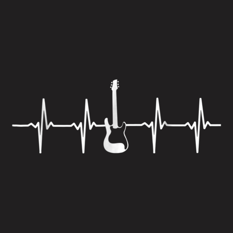 Heartbeat Electric Guitar For Guitarist T-shirt | Artistshot