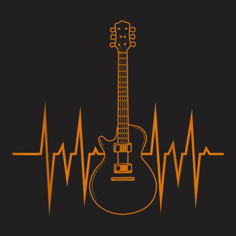 Heartbeat Guitarist Musician Gift Guitar T-shirt | Artistshot