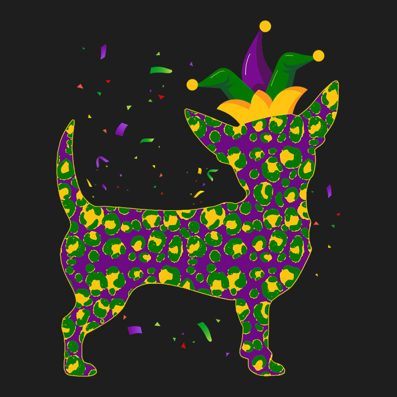 Funny Dog Mardi Gras, Cute Leopard Chihuahua Puppy Lover T Shirt Classic T-shirt by TeaMenShop | Artistshot