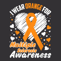 I Wear Orange For Multiple Sclerosis Awareness Shirt Tshirt Vintage Short | Artistshot