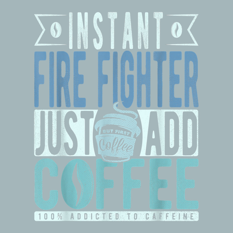 Instant Fire Fighter Just Add Coffee T Shirt Unisex Sherpa-Lined Denim Jacket by tawny4okburd | Artistshot