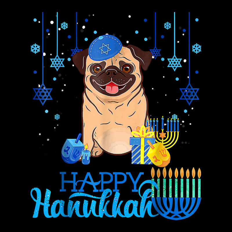 Jewish Pug Dog Menorah Hat Chanukah Hanukkah Jewish Xmas Pre T Shirt Long Sleeve Shirts | Artistshot