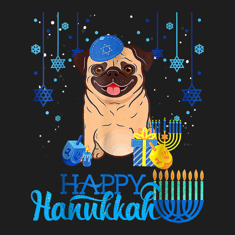 Jewish Pug Dog Menorah Hat Chanukah Hanukkah Jewish Xmas Pre T Shirt Classic T-shirt | Artistshot