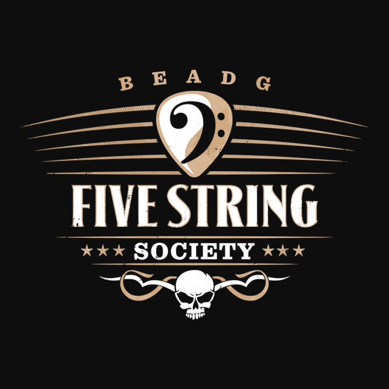 Five String Society For 5 String Bass Guitar Players Pullover Crop Top by Bradley | Artistshot