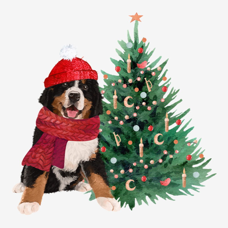 Bernese Mt Dog With Charismas Tree Bernese Mountain Christmas Gift 24 Graphic Youth T-shirt by Eme90 | Artistshot