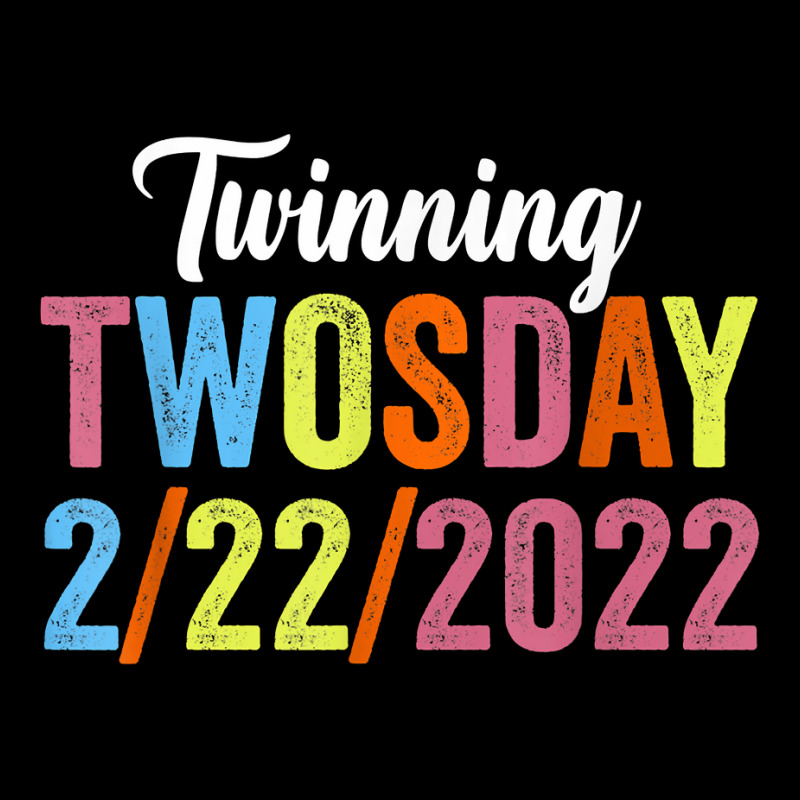 Twinning Twosday Tuesday February 22nd 2022 Funny Vintage T Shirt Long Sleeve Baby Bodysuit | Artistshot