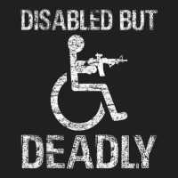 Disabled But Deadly Ladies Polo Shirt | Artistshot