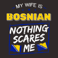 My Wife Is Bosnian Bosnia And Herzegovina Heritage Flag T Shirt Racerback Tank | Artistshot