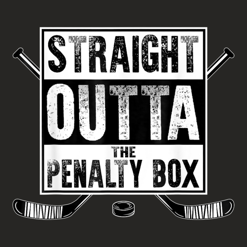 Ice Hockey Player Gift Straight Outta The Penalty Box Shirt Ladies Fitted T-Shirt by phuongvy | Artistshot