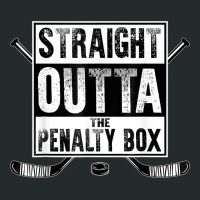 Ice Hockey Player Gift Straight Outta The Penalty Box Shirt Women's Triblend Scoop T-shirt | Artistshot