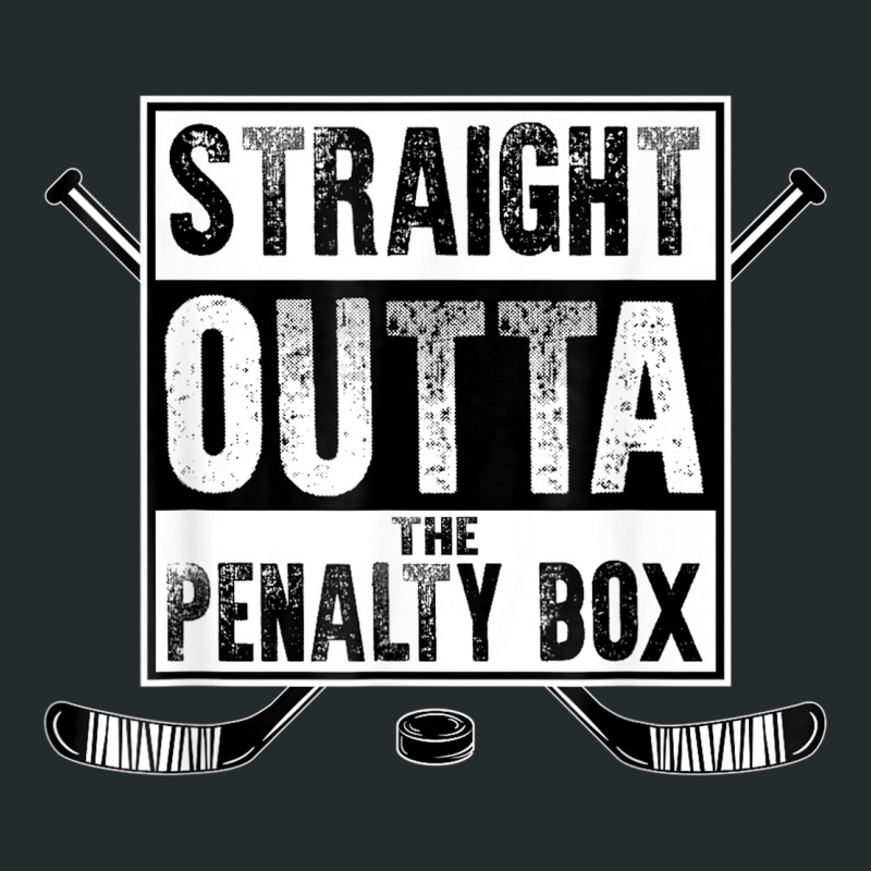 Ice Hockey Player Gift Straight Outta The Penalty Box Shirt Women's Triblend Scoop T-shirt by phuongvy | Artistshot